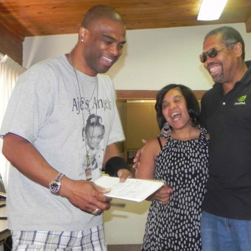 Author, Derek E. Shelton at a book signing in hometown, Tucson, AZ.