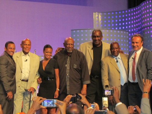 Black Stuntmen Associations, Willie Harris, Alex Brown at  the 2011 NAACP convention.  Photo;  TCV