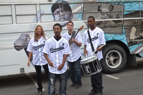 L-R (Kim McKewon, Andrew Pena (Bass), Jermain Wilson (Rapper) and, Orin Bridgeforth (Drummer)