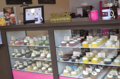 The delicious selection at Love Cupcake Cafe Photo Credit:Gwen Pierce