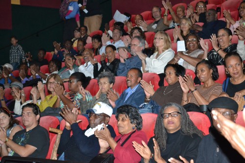 Members of the audience enjoy screening of "Still Bill" featuring, Bill Withers, at the 2014 San Diego Black Film Festival.