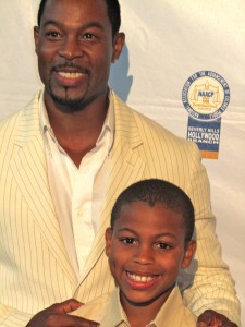 Darren and Son at the NAACP Theatre Awards in 2011.