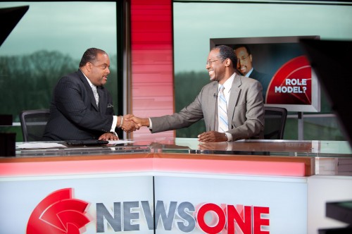 Photo: Newsone Roland Martin and Dr. Ben Carson