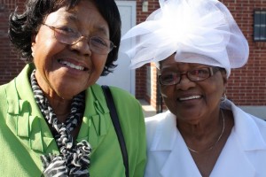 Pictured my Mama, Lula Hunter (L) pictured with friend Sister Effie Gregory (R) (The two ladies share grandchildren)
