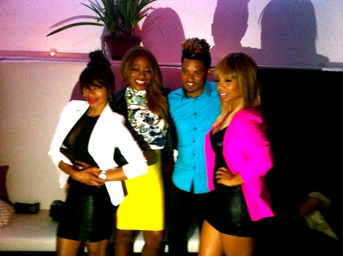 Chenoa Maxwell, Bershan Shaw and Kiyah Wright with host, Eyelash Guru Ja'Maal Buster/Photo credit: WRB Public Relations