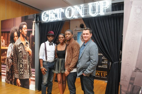 Actors: Nelson Ellis, Tika Sumpter, Chadwick Boseman and director Tate Taylor.