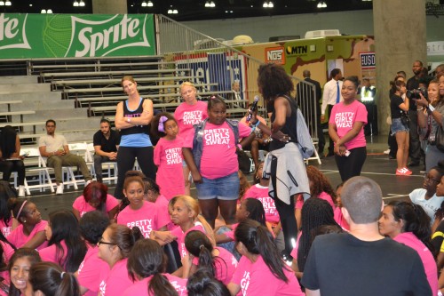 Celebrity Trainer, Jeanette Jenkins encourages girls to get fit in Pretty Girls Sweat Dance Party