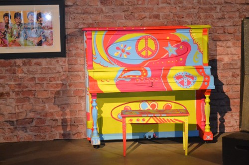 This years theme for the San Diego County Fair was:  FAB Fair emphasizing the invasion of the British Pop culture in America - Love this funky piano!