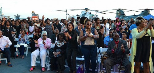 Audience shows their support for Gospel on the Bay!  Photo:  Trevor Jacobs.