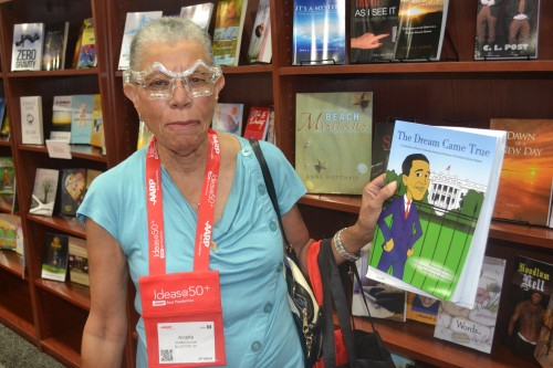 Arnetta Duncan of Bluffington, SC - finds a book on President Obama that is the perfect gift for her grand-child.