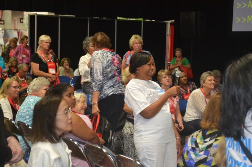 Attendee asks Martha Stewart question.