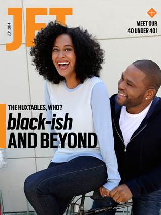 Anthony Anderson and Tracee Ellis Ross cover the September issue of Jet Magazine.
