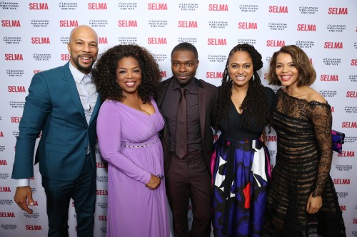 NAACP Image Award nominees Common, Oprah Winfrey, David Oyelowo, Ava DuVernay, Carmen Ejogo/ .(Photo: Michael Underwood / ABImages)