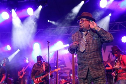 JANUARY 23: Musician George Clinton performs at the 2015 National Association of Music Merchants show at the Anaheim Convention Center on January 23, 2015 in Anaheim, California. (Photo by Jesse Grant/Getty Images for NAMM)