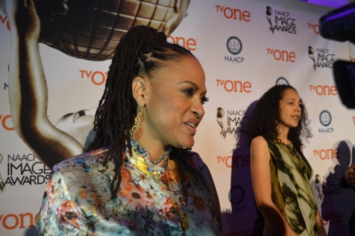 "Selma's Ava Duvernay (L)  and "Beyond the Light's" Gina Blythewood are nominated for outstanding directing in a motion pictures