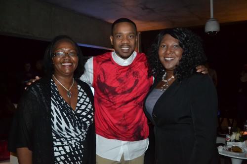 Duane Martin, Real Husbands of Hollywood was on hand to celebrate with friends.  What a nice guy!  Also pictured:  The Chocolate Voice Gwen Pierce,  (L) and Stephanie Ringgold (R)