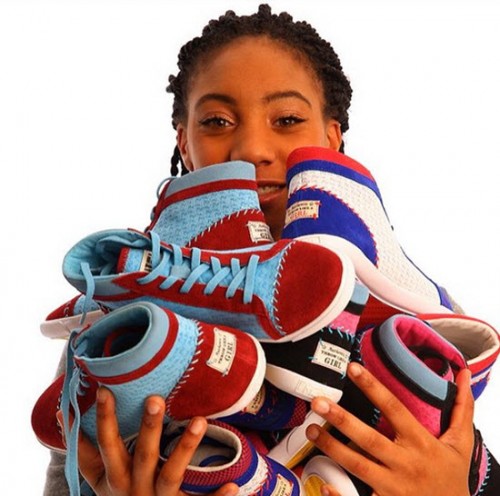 The Mo’ne Davis Sneaker Collection is available at Made Shoes.