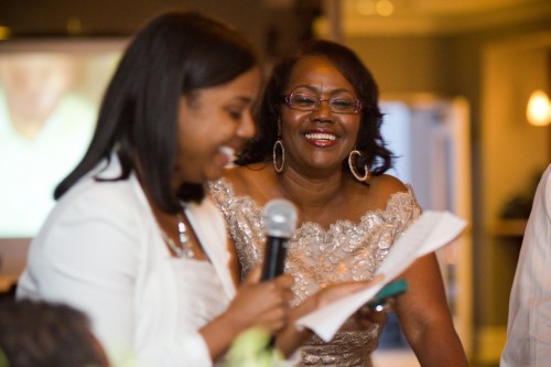 Shanda Pierce  (L) Interviews Mom Gwen 