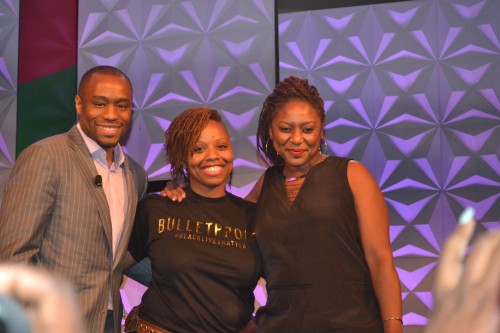 Dr. Marc Lamont Hill, moderates conversation on #BlackLivesMatter with Founders, Patrisse Cullors and Alicia Garza