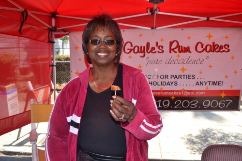 Food Vendor, Gayle's Rum Cake was on hand to provide samples.