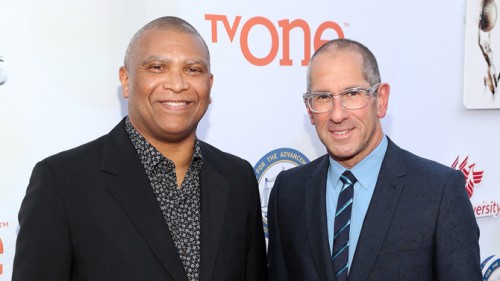 PASADENA, CA - FEBRUARY 06:  Executive producers Reginald Hudlin (L) and Phil Gurin attend the 46th NAACP Image Awards presented by TV One at Pasadena Civic Auditorium on February 6, 2015 in Pasadena, California.  (Photo by Jesse Grant/Getty Images for NAACP Image Awards)