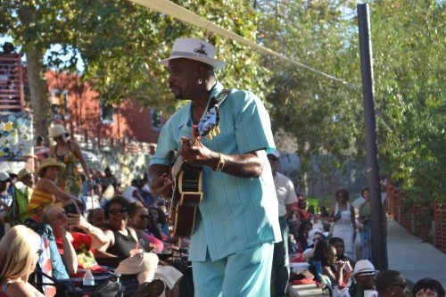 Guitarist Nick Colionne, intimately serenades the audience at San Diego Jazz at the Creek July 15, 2015.