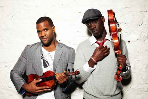 Courtesy photo Black Violin, two classically trained violinists who blend the sounds of jazz, hip-hop, funk and classical music, will perform before a presentation by Martin Luther King III, son of Dr. Martin Luther King Jr., at 7 p.m. Saturday, Feb. 23, in Sturtz Theater, Jefferson Community College, Watertown. There is no cost to attend; however, tickets are required for admittance. For more information, contact the JCC Student Activities Center at 786-2431.