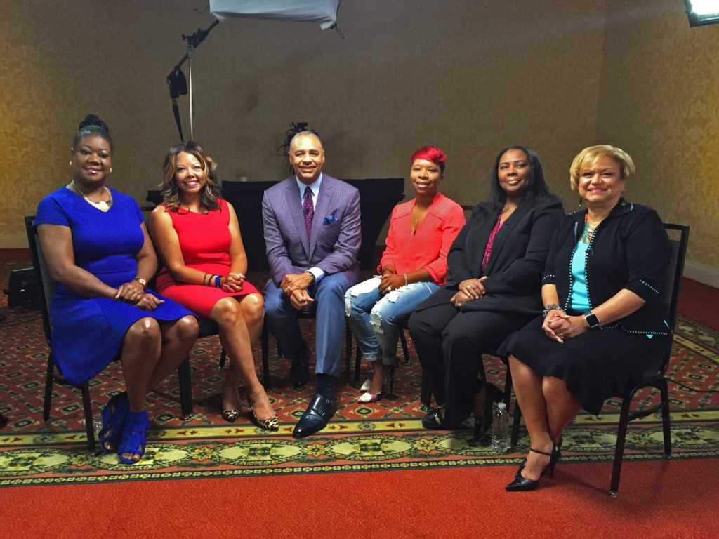  Bounce T.V. host Ed Gordon and Mothers of the Movement.