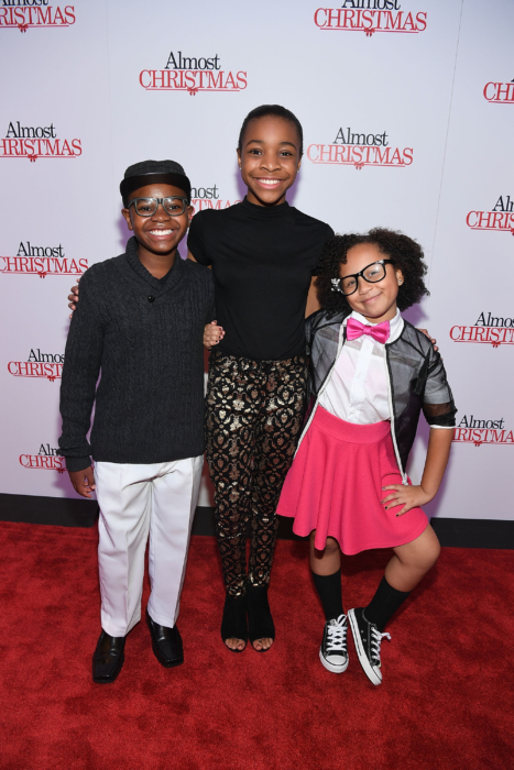 ATLANTA, GA - OCTOBER 26: Alkoya Brunson, Nadej Bailey, and Marley Taylor attend "Almost Christmas" Atlanta screening at Regal Cinemas Atlantic Station Stadium 16 on October 26, 2016 in Atlanta, Georgia. (Photo by Paras Griffin/Getty Images for Universal Pictures)