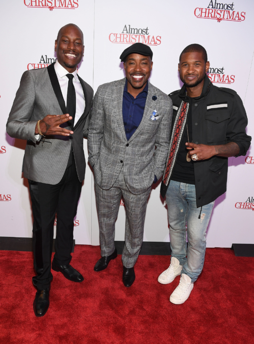  ATLANTA, GA - OCTOBER 26: Tyrese Gibson, Will Packer and Usher Raymond attend "Almost Christmas" Atlanta screening at Regal Cinemas Atlantic Station Stadium 16 on October 26, 2016 in Atlanta, Georgia. (Photo by Paras Griffin/Getty Images for Universal Pictures)