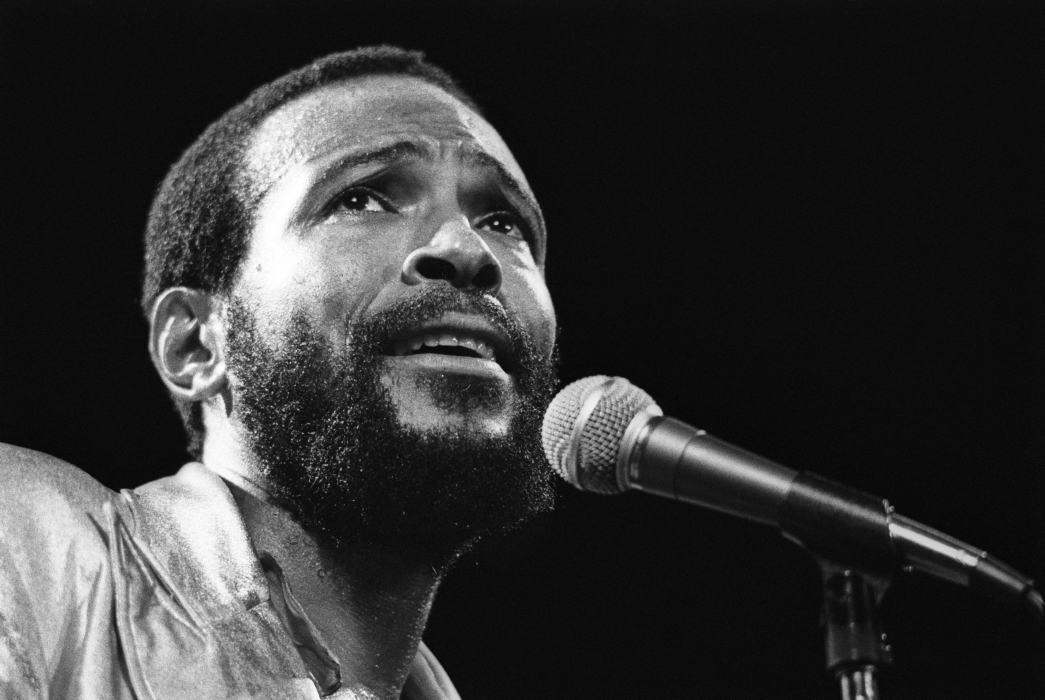 Marvin Gaye performs on stage at De Doelen, Rotterdam, Netherlands, 1st July 1980. (Photo by Rob Verhorst/Redferns)